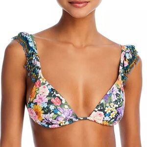 Rosie Rose Dreamin Bikini Top - Floral & Beaded Swim